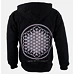 ROCK OFF Flower Of Life Zip Černá XL