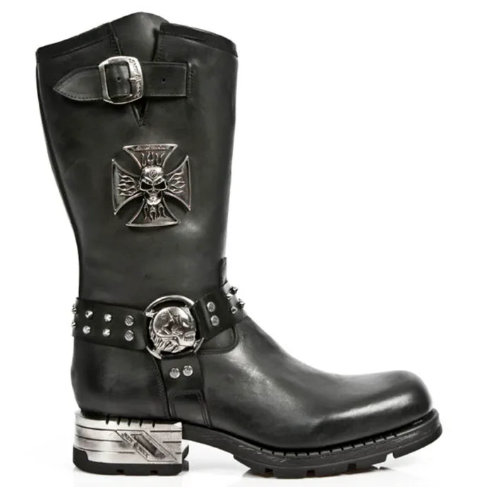 NEW ROCK ITALI ANTIK MOTOROCK T.ACERO Černá 45